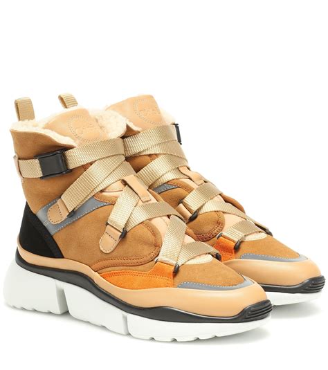 chloe sneakers sonnie|chloe sonnie high top sneakers.